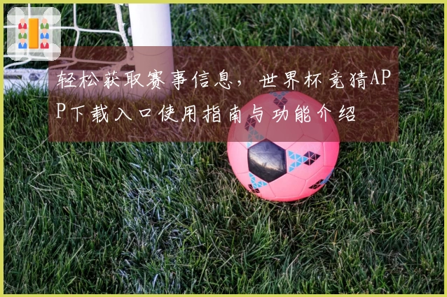 轻松获取赛事信息，世界杯竞猜APP下载入口使用指南与功能介绍